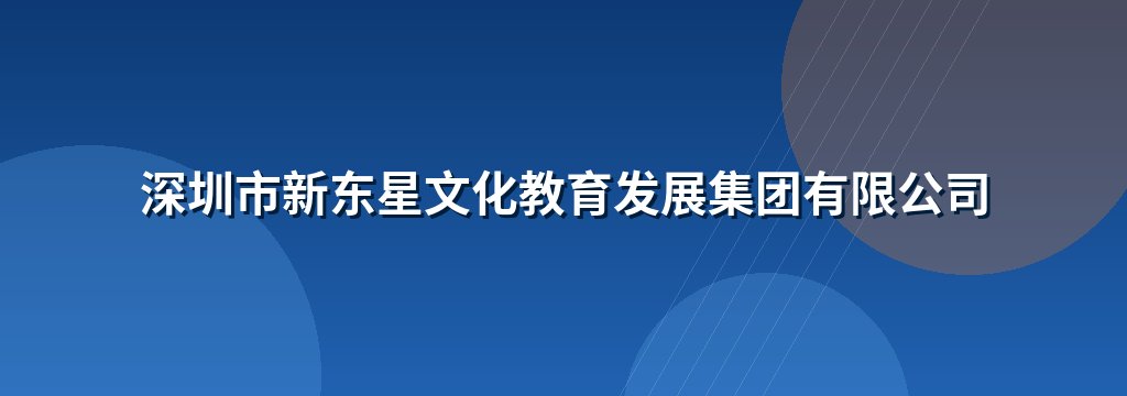 深圳市新东星文化教育发展集团有限公司